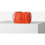 Dámské Luxusní peněženky Karl Lagerfeld v oranžové barvě v elegantním stylu z kůže 