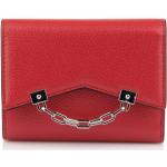 Dámské Luxusní peněženky Karl Lagerfeld v červené barvě v minimalistickém stylu z hovězí kůže 