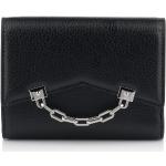 Dámské Luxusní peněženky Karl Lagerfeld v černé barvě v minimalistickém stylu z hovězí kůže 