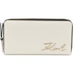Dámské Luxusní peněženky Karl Lagerfeld v bílé barvě z kůže 