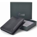 Pánské Luxusní peněženky v černé barvě v elegantním stylu z kůže 