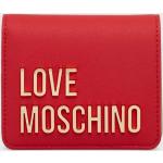 Dámské Designer Luxusní peněženky Moschino Love Moschino v červené barvě z polyuretanu 