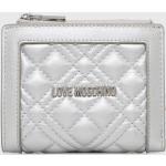 Dámské Designer Luxusní peněženky Moschino Love Moschino v šedé barvě z polyuretanu ve slevě 