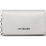 Dámské Designer Luxusní peněženky Moschino Love Moschino ve stříbrné barvě z plastu 