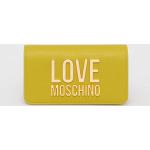 Dámské Designer Luxusní peněženky Moschino Love Moschino v zelené barvě z polyuretanu 