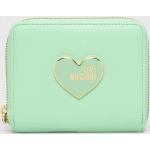 Dámské Designer Luxusní peněženky Moschino Love Moschino v zelené barvě z plastu 