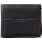 Pánské Kožené peněženky Rip Curl v černé barvě z kůže s blokováním RFID 