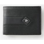 Pánské Kožené peněženky Rip Curl v černé barvě z polyuretanu 