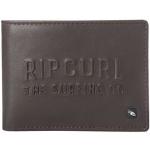 Pánské Kožené peněženky Rip Curl v tmavě hnědé barvě z koženky 