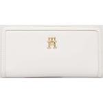 Dámské Luxusní peněženky Tommy Hilfiger v bílé barvě z polyuretanu 