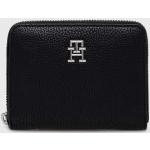 Dámské Luxusní peněženky Tommy Hilfiger v černé barvě z polyuretanu s blokováním RFID 