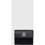 Dámské Luxusní peněženky Tommy Hilfiger v černé barvě z polyuretanu 