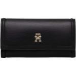 Dámské Luxusní peněženky Tommy Hilfiger v černé barvě z polyuretanu 