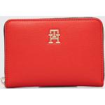 Dámské Luxusní peněženky Tommy Hilfiger v červené barvě z polyuretanu 