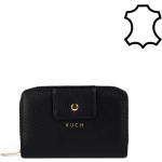 Dámské Luxusní peněženky Vuch v černé barvě v elegantním stylu z kůže ve slevě 