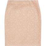 Dámské Sukně ke kolenům Moodo ve smetanové barvě v elegantním stylu s květinovým vzorem z polyesteru ve velikosti XS mini ve slevě 
