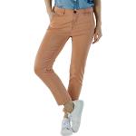 Dámské Slim Fit džíny Pepe Jeans v meruňkové barvě z džínoviny ve velikosti 8 XL 