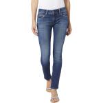 Dámské Slim Fit džíny Pepe Jeans New Brooke v modré barvě z džínoviny ve velikosti 10 XL šířka 26 délka 34 