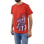 Pánská  Trička Pepe Jeans v červené barvě z bavlny ve velikosti L 