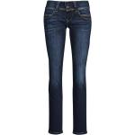 Dámské Straight Fit džíny Pepe Jeans Venus v modré barvě z džínoviny ve velikosti 10 XL šířka 33 ve slevě 