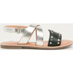 Dívčí Kožené sandály Pepe Jeans ve stříbrné barvě z kůže ve velikosti 39 ve slevě na léto 