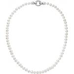 Perlový náhrdelník z pravých říčních perel bílý 22