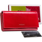 Dámské Kožené peněženky Peterson v červené barvě v kancelářském stylu z kůže ve slevě Svatební hosté 