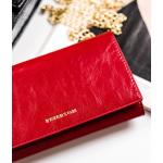 Dámské Kožené peněženky Peterson v červené barvě v lakovaném stylu z kůže ve slevě Svatební hosté 