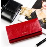 Dámské Kožené peněženky Peterson v červené barvě v kancelářském stylu z kůže ve slevě 