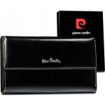 Dámské Kožené peněženky Pierre Cardin v černé barvě z kůže 