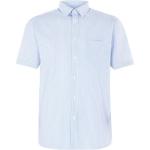 Pánské Košile s krátkým rukávem Pierre Cardin v modré barvě ve velikosti 4 XL s krátkým rukávem plus size 