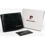 Pánské Kožené peněženky Pierre Cardin v černé barvě v kancelářském stylu z kůže ve slevě 
