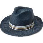 Pánské Fedora klobouky Fawler v modré barvě ze slámy na léto 