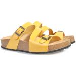 Dámské BIO Sandály na klínku Plakton v žluté barvě ze syntetiky ve velikosti 40 ve slevě 
