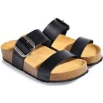 Dámské Sandály na klínku Plakton v černé barvě z hladké kůže ve velikosti 42 udržitelná móda 