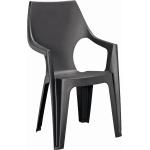 Zahradní židle Keter v šedé barvě v moderním stylu z plastu stohovatelné 