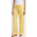 Dámské Designer Plátěné kalhoty Ralph Lauren Ralph v žluté barvě z plátěného materiálu ve velikosti 10 XL 