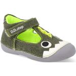 Chlapecké Kožené sandály D.D.step v zelené barvě z plátěného materiálu ve velikosti 22 na léto 