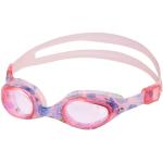 Dětské plavecké brýle v růžové barvě s květinovým vzorem 