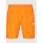 Pánské Plážové šortky adidas Adicolor v oranžové barvě ze syntetiky ve velikosti S ve slevě 