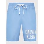 Pánské Designer Koupací šortky Calvin Klein Swimwear ve světle modré barvě ze syntetiky ve velikosti S ve slevě 