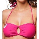 Plavky Horsefeathers Barbados Bandeau pink S