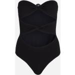 Dámské Plavky bez ramínek Karl Lagerfeld v černé barvě ve velikosti S 