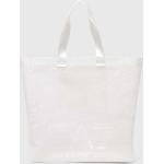 Dámské Plážové tašky Emporio Armani EA7 v bílé barvě z polyesteru 
