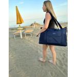 Plážové tašky Fabrizio v tmavě modré barvě v elegantním stylu 