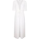 Dámské Plážové šaty Alba Moda v bílé barvě s krátkým rukávem 