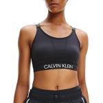 Dámské Designer Sportovní podprsenky Calvin Klein v černé barvě ve velikosti M s vysokou podporou ve slevě 