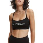 Dámské Designer Sportovní podprsenky Calvin Klein PERFORMANCE v černé barvě z polyesteru ve velikosti M s nízkou podporou ve slevě 