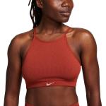 Dámské Sportovní podprsenky Nike v oranžové barvě ve velikosti L ve slevě 