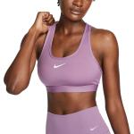 Dámské Sportovní podprsenky Nike ve fialové barvě ve velikosti M se střední podporou ve slevě 